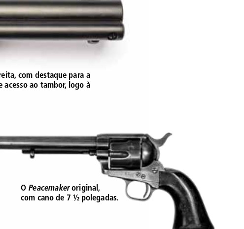 Colt Peacemaker original com cano de 7½ polegadas