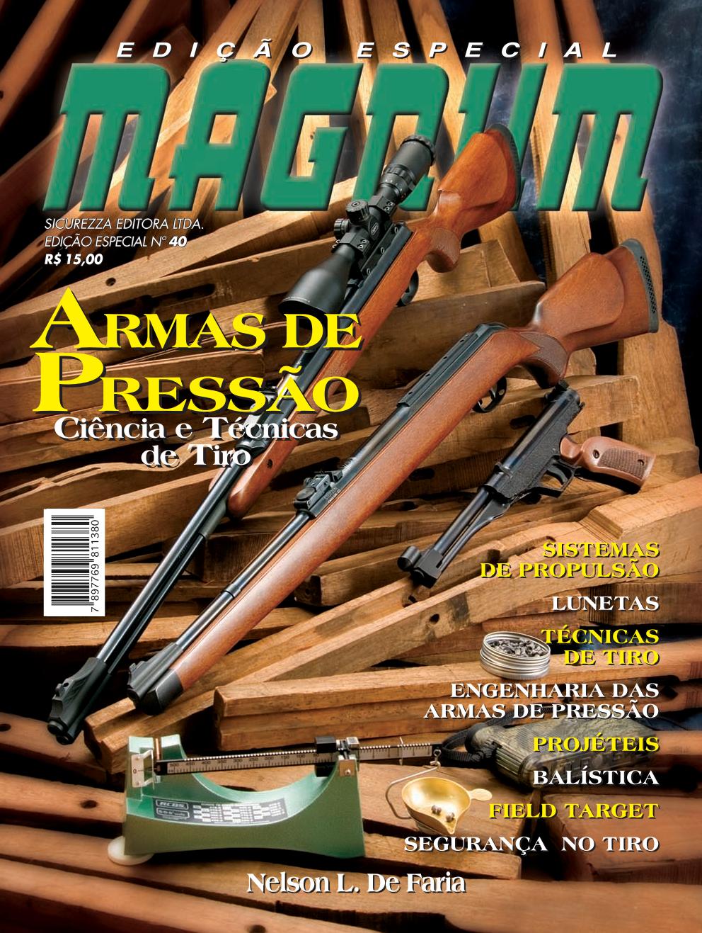 Revista Magnum - Especial 40 - Armas de Pressão